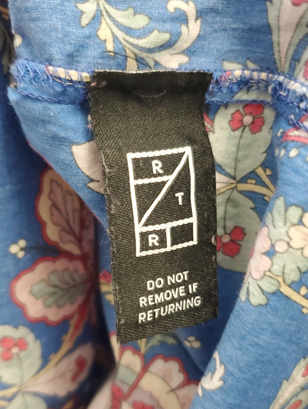J. Crew X Liberty Fabric Flora Belle Ruffle Top Blue Floral Paisley Size 6 - Picture 8 of 12